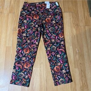 🏷️🏷️NWT Croft & borrow paisley woven the effortless stretch pant ladies reg 16